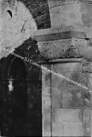 BOYLE ABBEY  DETAIL OF CAPITAL  FIRST ARCH NAVE